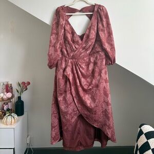 Azazie Elegant Pink Floral Women's Dress